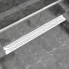 Linear Shower Drain Wave 1030x140 mm Stainless Steel Size 103 x 14 cm Model wave 