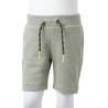 Kids' Shorts with Drawstring - Light Khaki Melange | HipoMarket