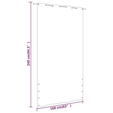 Balcony Screen Terrecotta 160x240 cm - Privacy & Style