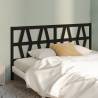 Bed Headboard Black 186x4x100 cm Solid Wood Pine Colour black Size 186 x 100 cm Quantity in Package 1 