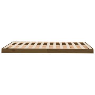 Honey Brown Bed Frame 120x190 cm Small Double - Solid Pine