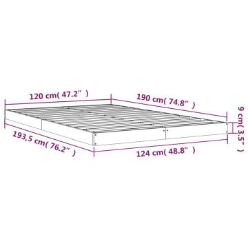 Honey Brown Bed Frame 120x190 cm Small Double - Solid Pine