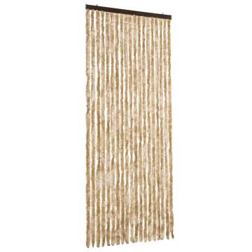 Insect Curtain Beige 56x200 cm Chenille - Hipomarket