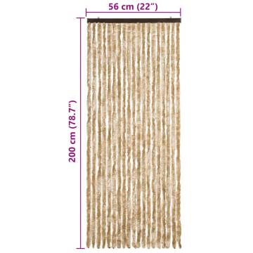 Insect Curtain Beige 56x200 cm Chenille - Hipomarket