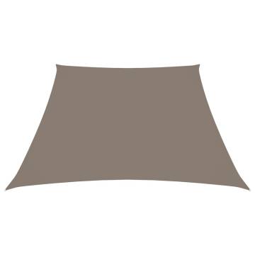 Sunshade Sail Oxford Fabric Trapezium 24x3 m - Taupe