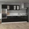 High Gloss Black Dishwasher Panel - 45x3x67 cm | Hipo Market