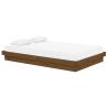 Honey Brown Solid Wood Bed Frame - 120x190 cm Small Double