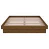 Honey Brown Solid Wood Bed Frame - 120x190 cm Small Double