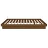 Honey Brown Solid Wood Bed Frame - 120x190 cm Small Double