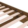 Honey Brown Solid Wood Bed Frame - 120x190 cm Small Double