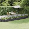 Garden Raised Bed Powder-coated Steel 507x100x36 cm Anthracite Colour anthracite Size 507 x 100 x 36 cm Quantity in Package 1 