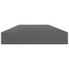 High Gloss Grey Bookshelf Boards – 8 pcs | Hipomarket UK