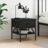 Stylish Bedside Table Black 40x42x45 cm | HipoMarket