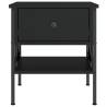 Stylish Bedside Table Black 40x42x45 cm | HipoMarket