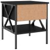 Stylish Bedside Table Black 40x42x45 cm | HipoMarket