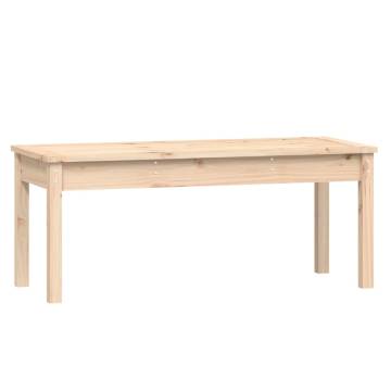 Garden Bench 109x44x45 cm - Solid Pine Wood - Hipomarket