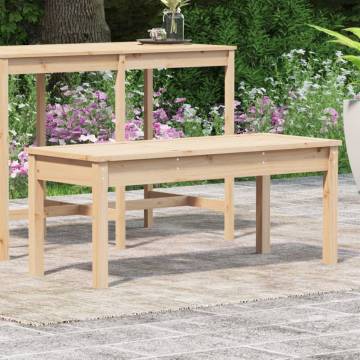 Garden Bench 109x44x45 cm - Solid Pine Wood - Hipomarket