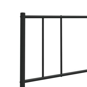 Stylish Black Metal Headboard - 107 cm | Hipo Market