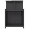 High Gloss Grey Bed Cabinets - Stylish & Durable | Hipomarket