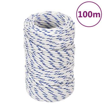 Boat Rope White 2mm 100m Polypropylene - Durable & Versatile