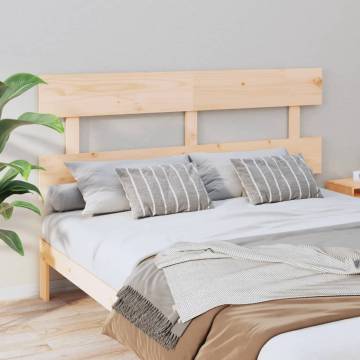 Stylish Solid Wood Pine Bed Headboard - 154x3x81 cm