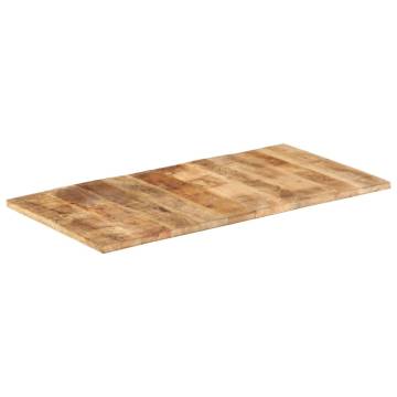 Table Top Solid Mango Wood 120x60 cm - Rustic Charm