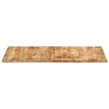 Table Top Solid Mango Wood 120x60 cm - Rustic Charm