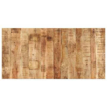 Table Top Solid Mango Wood 120x60 cm - Rustic Charm