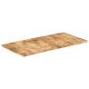 Table Top Solid Mango Wood 120x60 cm - Rustic Charm