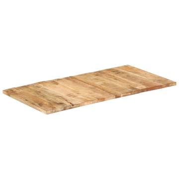 Table Top Solid Mango Wood 120x60 cm - Rustic Charm