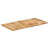 Table Top Solid Mango Wood 120x60 cm - Rustic Charm