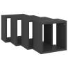 Wall Cube Shelves 4 pcs Grey - Stylish Home Decor