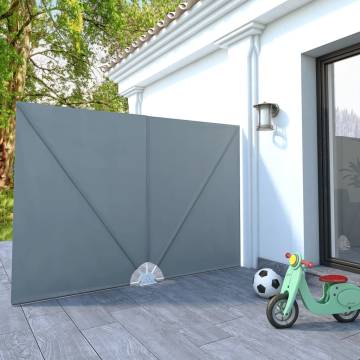 Collapsible Terrace Side Awning Grey - 240x160 cm | HipoMarket