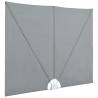 Collapsible Terrace Side Awning Grey - 240x160 cm | HipoMarket