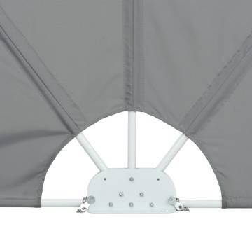 Collapsible Terrace Side Awning Grey - 240x160 cm | HipoMarket