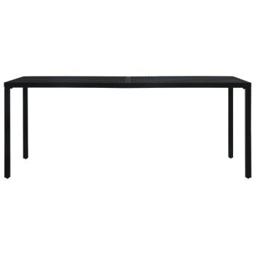 Garden Table Black 180x83 cm - Durable Steel Design