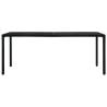 Garden Table Black 180x83 cm - Durable Steel Design