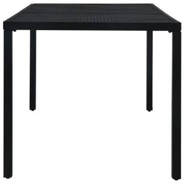 Garden Table Black 180x83 cm - Durable Steel Design