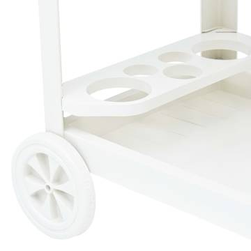 Durable White Beverage Cart - 69x53x72 cm | Hipomarket