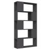 Stylish Grey Book Cabinet Room Divider - 80x24x155 cm