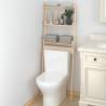 Toilet Rack 63.5x32x179 cm Solid Wood Pine Colour natural 