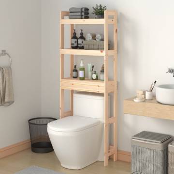 Elegant Solid Pine Toilet Rack - Space Saving & Stylish Design