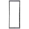 Firewood Rack Black 80x25x200 cm Steel - Sturdy & Practical