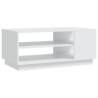 Modern White Coffee Table - 102x55x43 cm - Stylish Storage