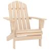 Garden Adirondack Chair Solid Fir Wood Colour natural Quantity in Package 1 