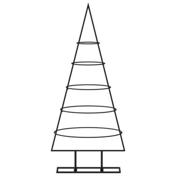 Metal Christmas Tree for Decoration - Black 90 cm | HipoMarket