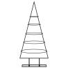 Metal Christmas Tree for Decoration - Black 90 cm | HipoMarket