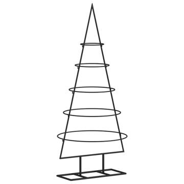 Metal Christmas Tree for Decoration - Black 90 cm | HipoMarket