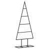 Black Metal Christmas Tree - 60 cm Modern DIY Decoration