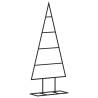 Black Metal Christmas Tree - 60 cm Modern DIY Decoration